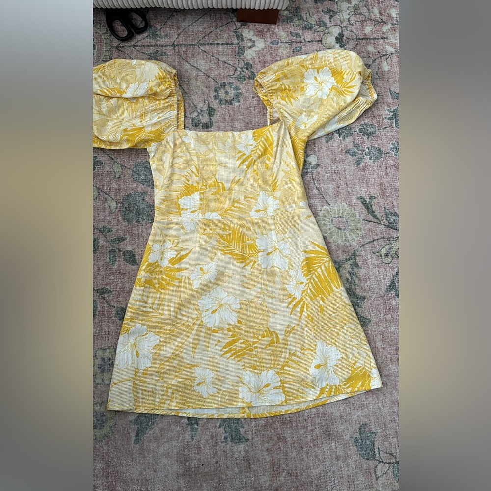 Skylar and Madison yellow floral dress